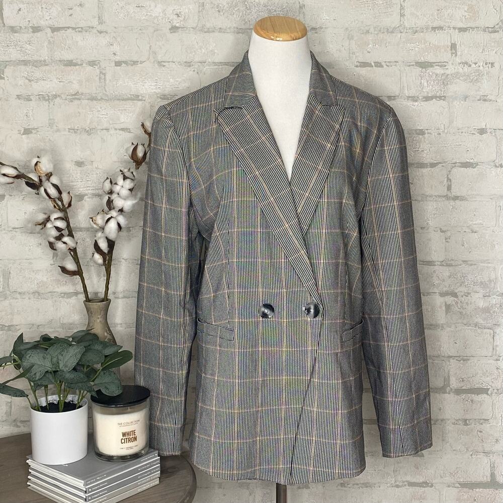 Rachel Zoe | Gray Plaid Blazer